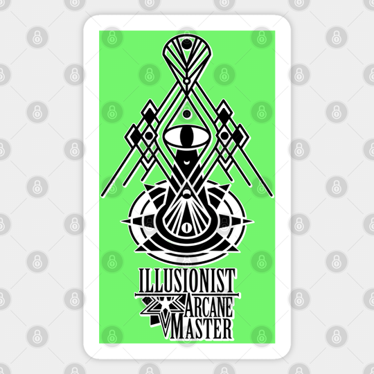 Illusionist arcane master - Dungeons And Dragons - Sticker
