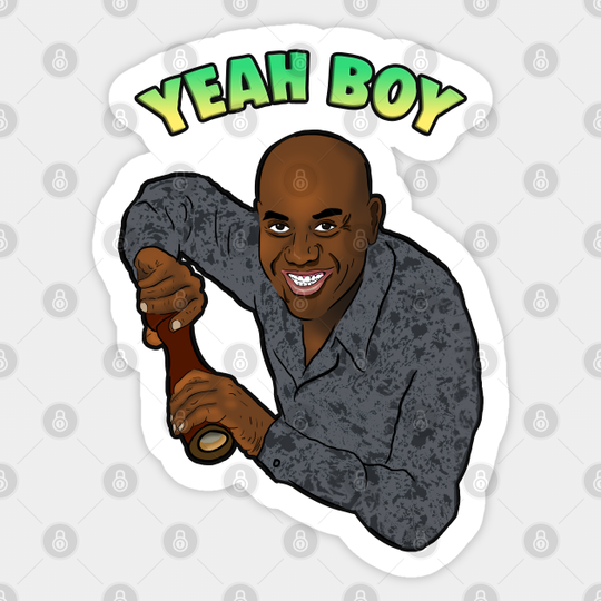 Yeah Boy Spicy Ainsley Harriott Meme - Ainsley Harriott Meme - Sticker