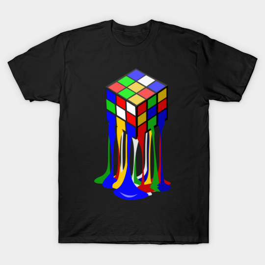 Melting Rubix 2 - Melting Rubiks Cube - T-Shirt