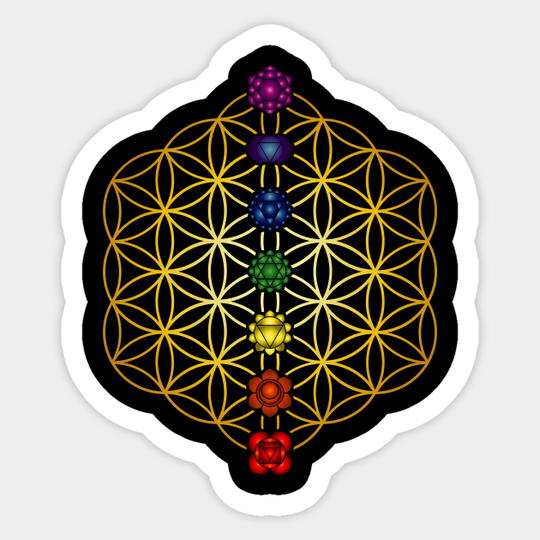Flower of Life Sacred Geometry Chakra Buddhism - Geometry - Sticker