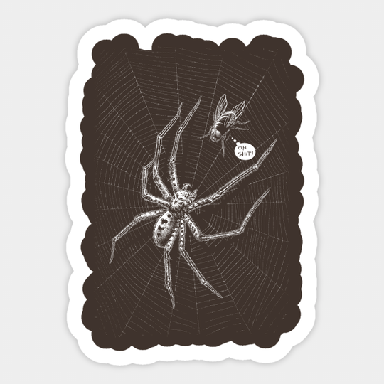 Oh Shit - Spider - Sticker
