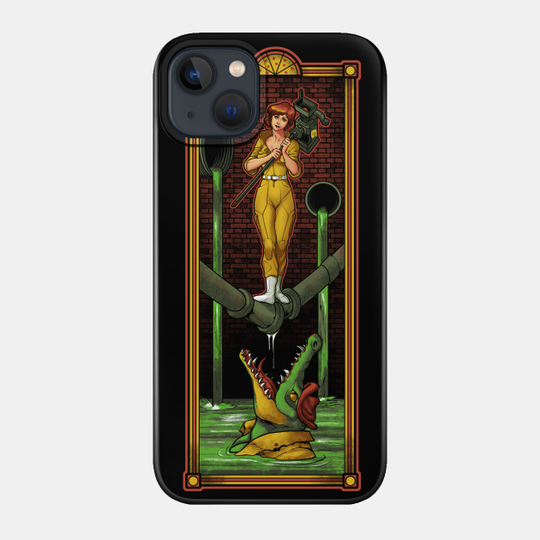 The Haunted Sewer: Reporter Girl - Haunted Mansion - Phone Case