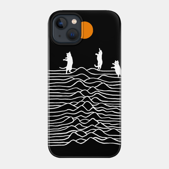 Cat Joy Division - Black - 3 Cat - Phone Case