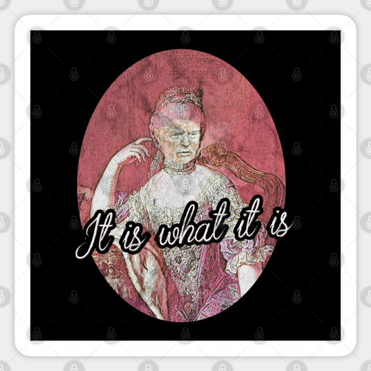 Anti Trump - It is what it is - Anti Trump - Sticker