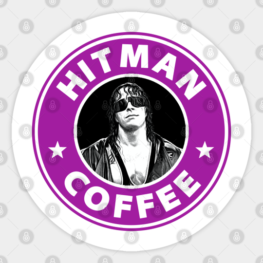 Hitman Coffee - Bret The Hitman Hart Coffee - Sticker