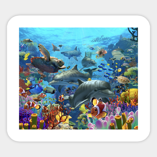 Coral Sea - Underwater World - Sticker