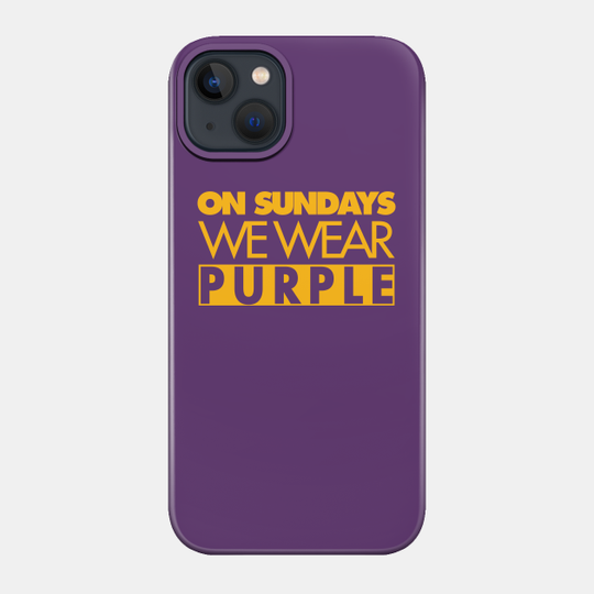 Sunday Purple II - Minnesota Vikings - Phone Case