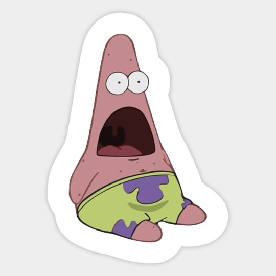 surprised patrick - Spongebob - Sticker