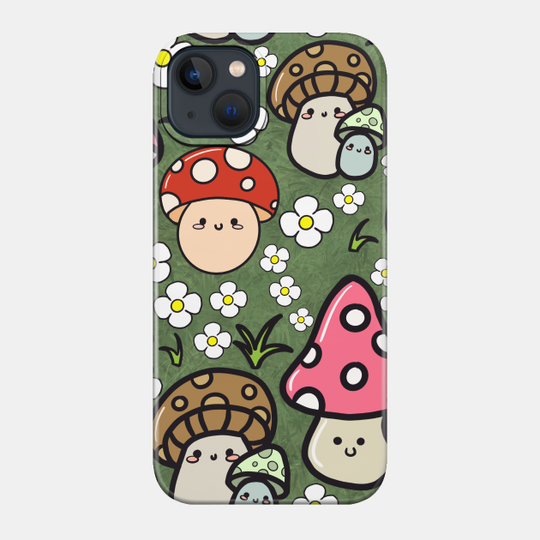 Kawaii mushrooms - Kawaii - Phone Case