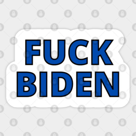 FU*K JOE BIDEN - Fuck Biden Masks - Sticker