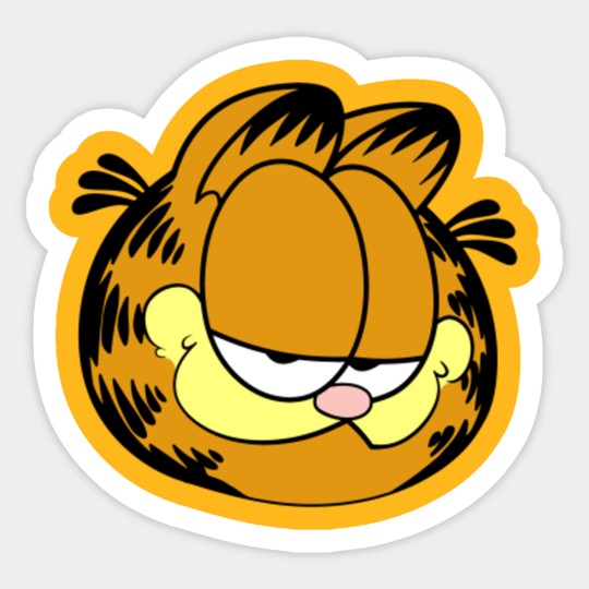garfield face - Garfield - Sticker
