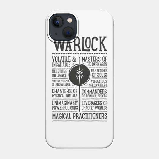 DND Warlock Class Role Playing - Warlock - Phone Case