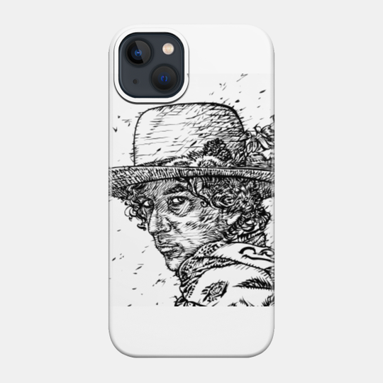 BOB DYLAN ink portrait - Bob Dylan - Phone Case