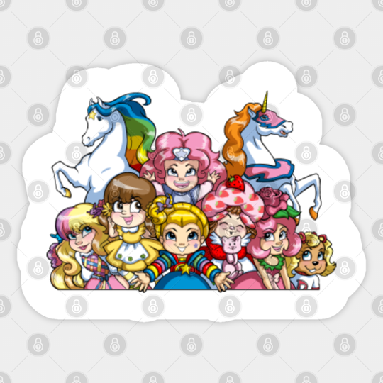 80's girl - Rainbow Brite - Sticker