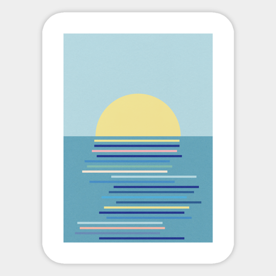 Sunrise in Ahrenshoop - Sunrise - Sticker