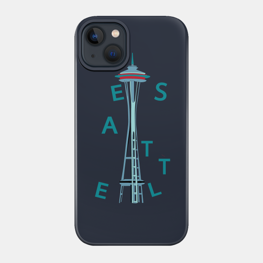 Seattle Space Needle - Seattle Kraken - Phone Case