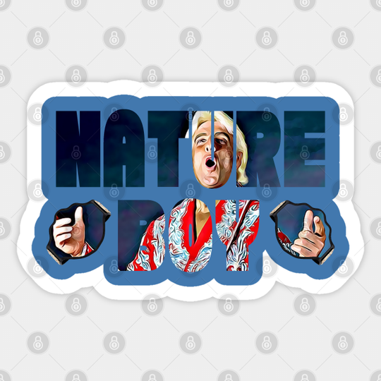 Nature Boy Flair with Championship Belts - Ric Flair - Sticker