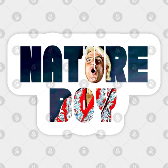 Nature Boy Ric Flair Behind the Letter - Ric Flair - Sticker