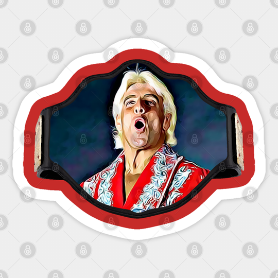 Nature Boy Championship Wrestling Belt - Ric Flair - Sticker