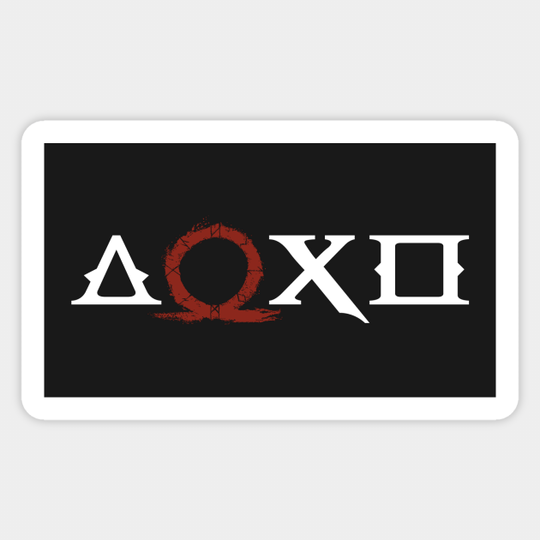 Mythological Button Icons - God Of War - Sticker