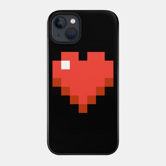 Minecraft Heart - Minecraft - Phone Case