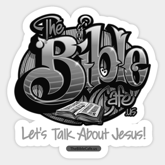 TBC GRAYSCALE LOGO on DARK - Bible Art - Sticker
