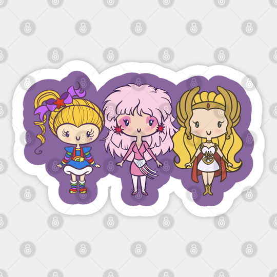 Lil' CutiEs- Eighties Ladies - Rainbow Brite - Sticker