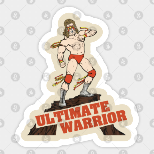 Ultimate Warrior Pro Wrestling FanArt Tribute - Ultimate Warrior - Sticker