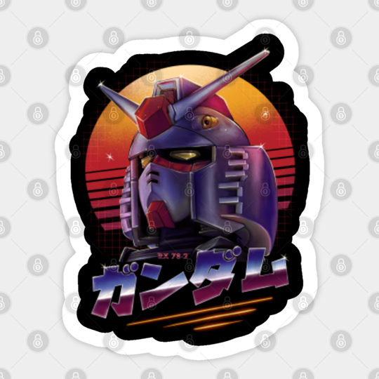 Retro 80s RX 78-2 Gundam - Gundam - Sticker