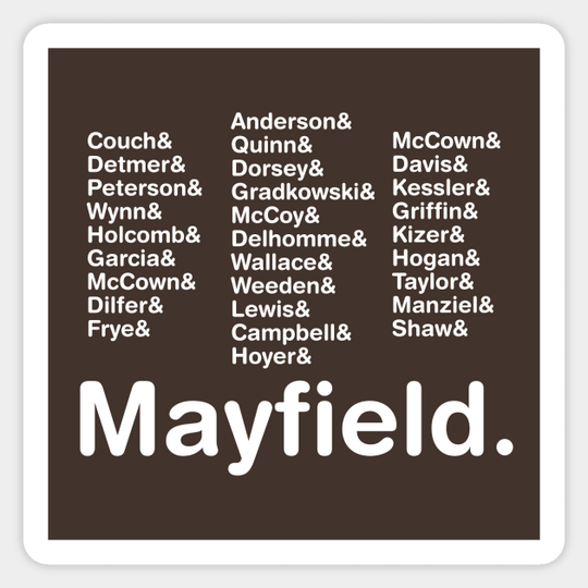 Cleveland Quarterbacks - Cleveland Browns - Sticker