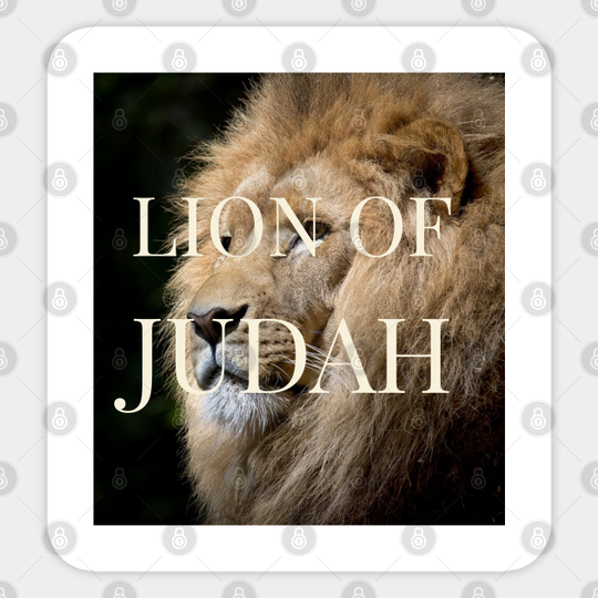 Lion of Judah - Jesus Christ - Sticker