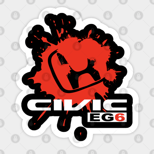 Honda Civic EG6 Splash - Honda Civic Eg6 - Sticker