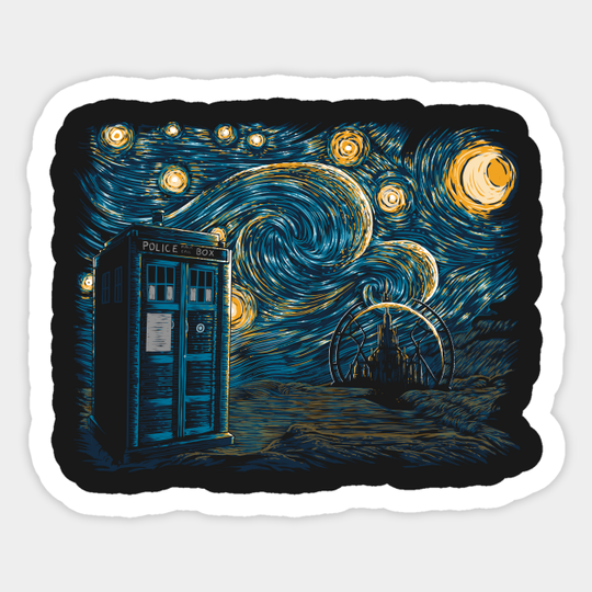 Starry Gallifrey - Doctor Who - Sticker