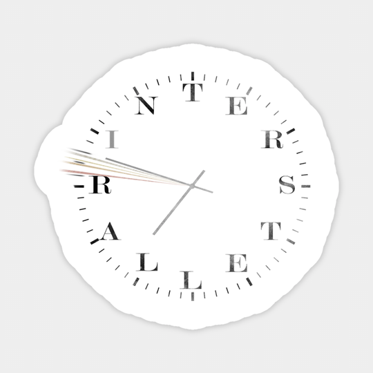 Interstellar 'Watch' (black) - Back To The Future - Sticker