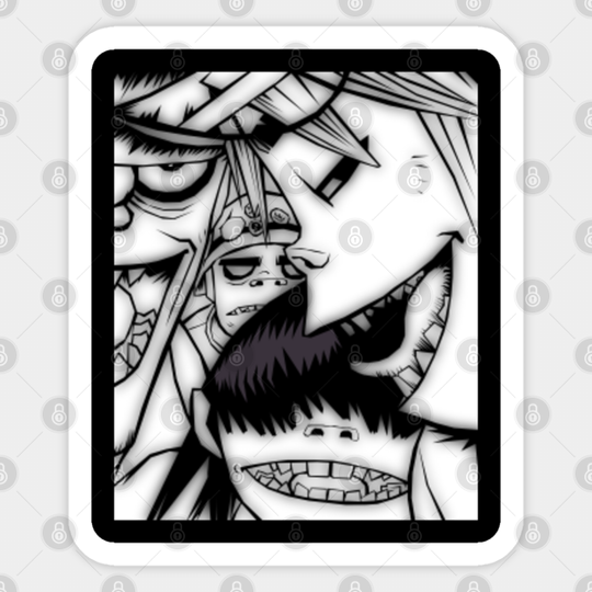 gorillaz awesome - Gorillaz - Sticker