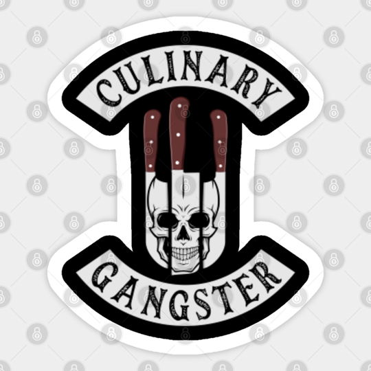 Culinary Gangster for Cooking Lovers and Chefs Funny - Cooking - Sticker