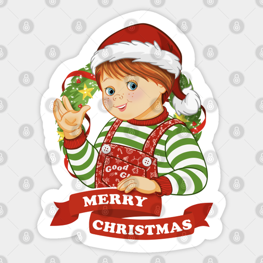 Child's Play - Merry Christmas - Chucky - Chucky - Sticker