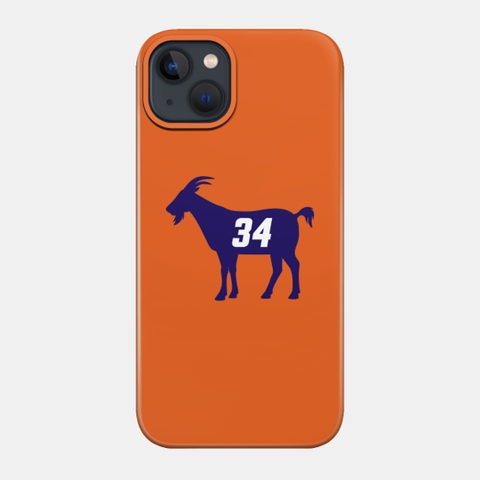 PHX GOAT - 34 - Orange - Charles Barkley - Phone Case