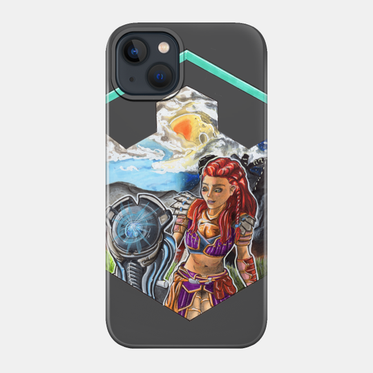 A girl and her watcher - Horizon Zero Dawn - Phone Case