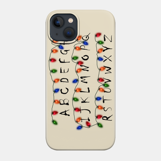 Stranger Alphabet Christmas Lights - Stranger Things Christmas - Phone Case