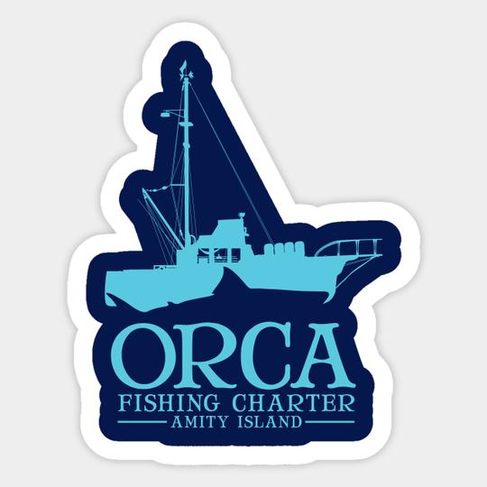 Orca Fishing Charter - Shark Week - Sticker