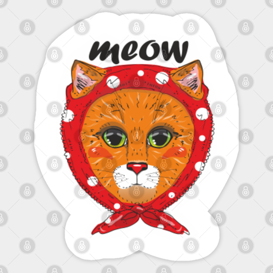cat - Meow - Sticker