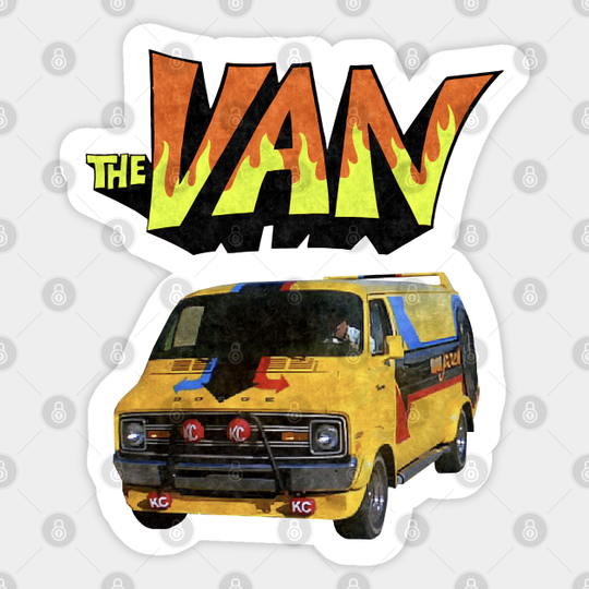 The Van )( 70s Cult Classic Comedy Fan Art - 80s Movies - Sticker