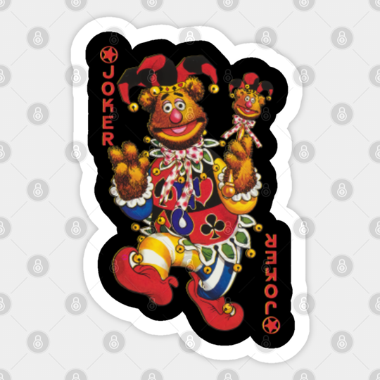 THE MUPPET JOKER CARD - Muppet - Sticker