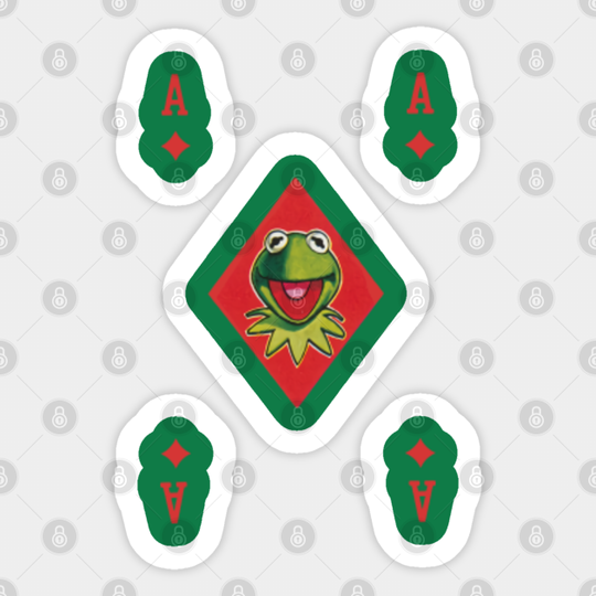 THE MUPPET KERMIT IS AS CARD - Muppet - Sticker