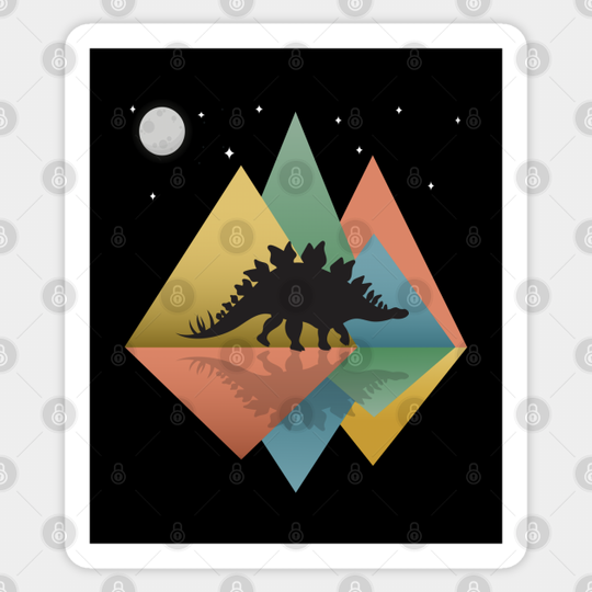 Dinosaur - Stegosaurus - Dinosaur - Sticker