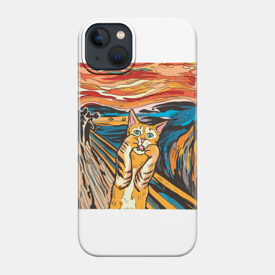 Funny Cat Scream - Funny Cat - Phone Case