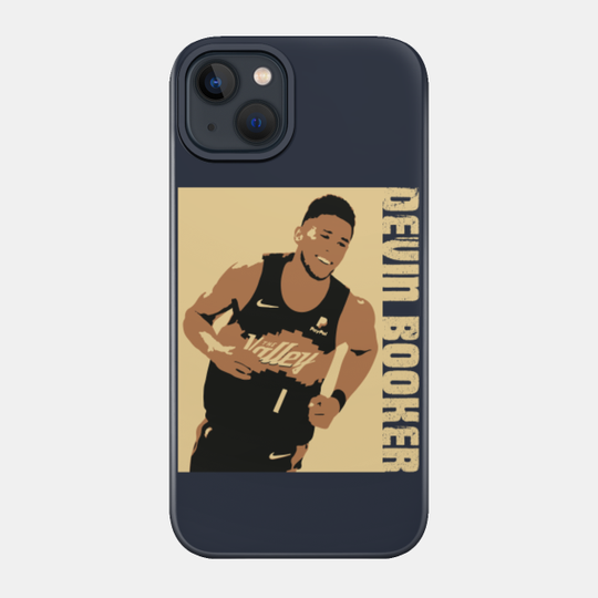 devin booker illustration - Devin Booker - Phone Case