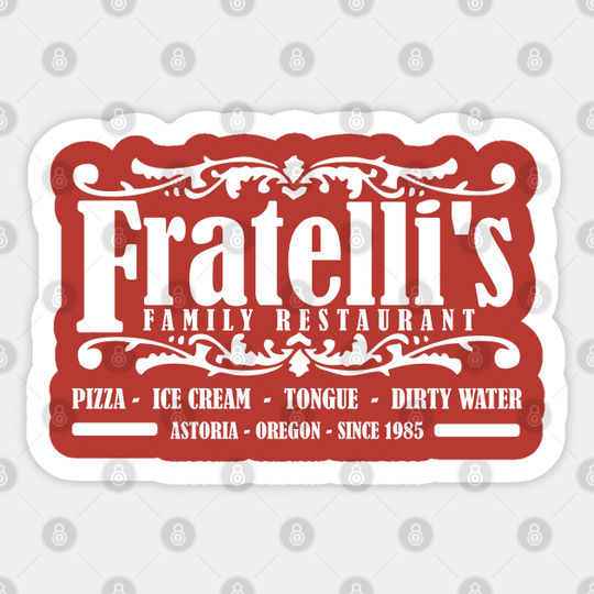 Fratelli's Family Restaurant Astoria Oregon - Goonies - Sticker