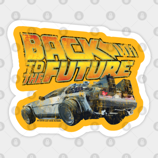 Back to the future. Birthday party gifts. ly licensed merch. - Back To The Future - Sticker